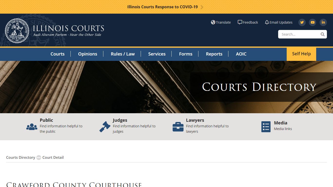Crawford County Courthouse - Administrative Office of the Illinois Courts